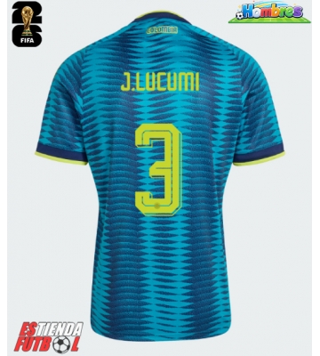 Colombia Jhon Lucumi #3 Segunda Equipación Mundial 2026 Manga Corta